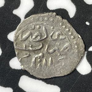 AH 1003 (1595) Turkey Mehmed III Akche Lot#E4832 Silver! Nice!