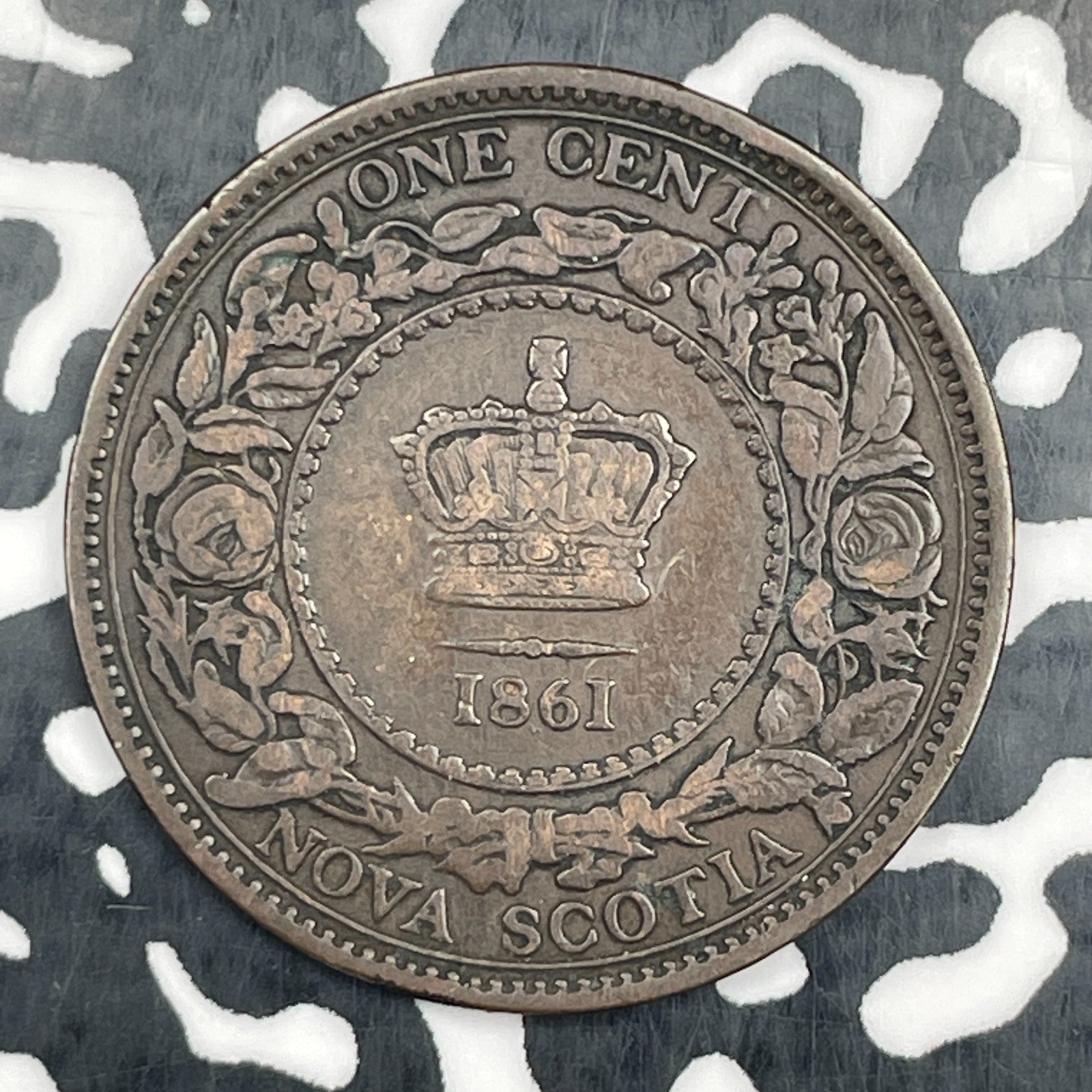 1861 Nova Scotia Large Cent Lot#N2997
