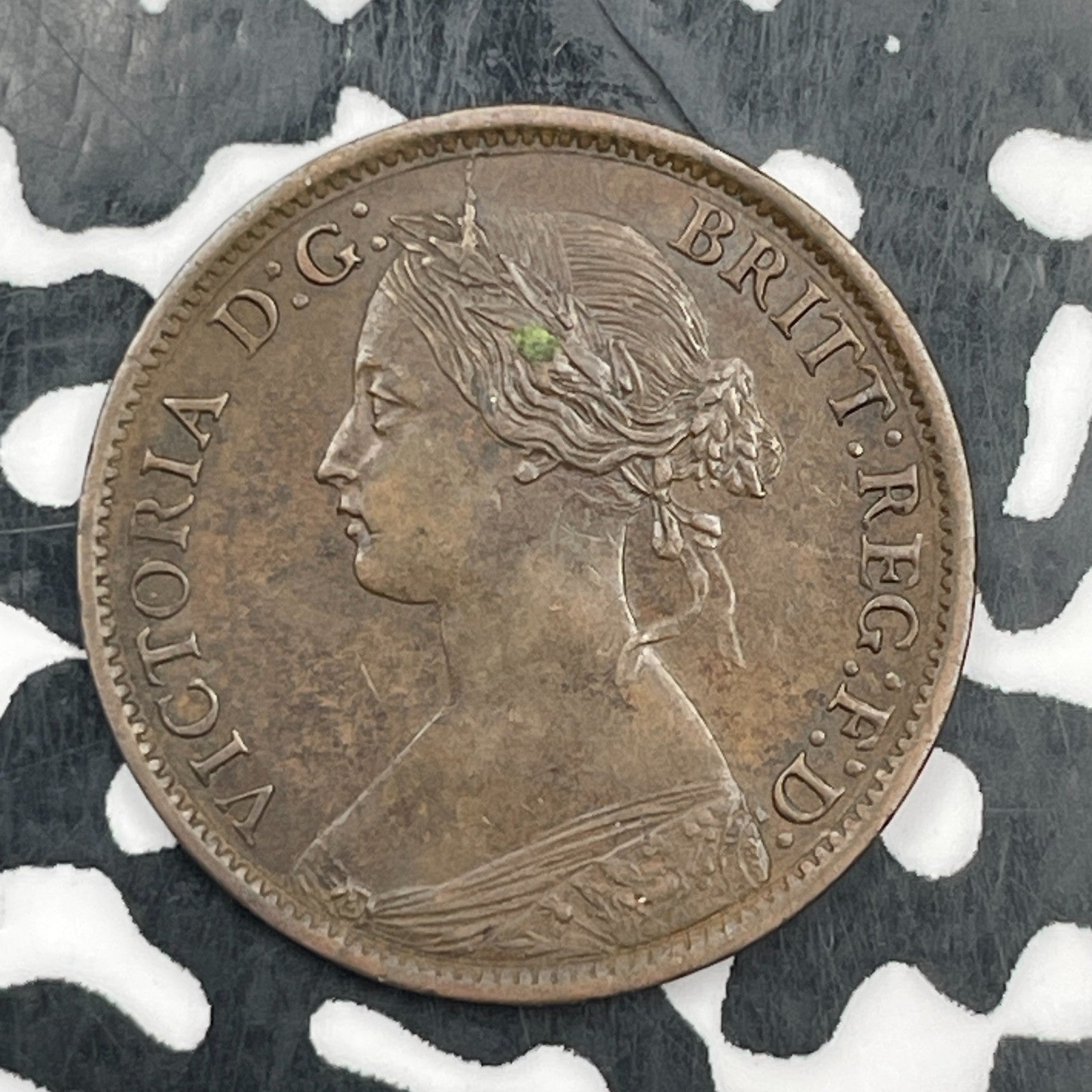1861 Nova Scotia 1/2 Cent Half Cent Lot#F9695 Nice!