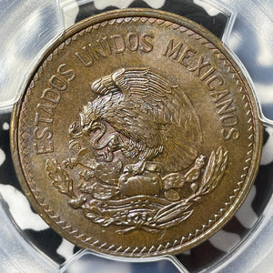 1944-Mo Mexico 20 Centavos PCGS MS65BN Lot#G8130 Gem BU! Beautiful Toning!