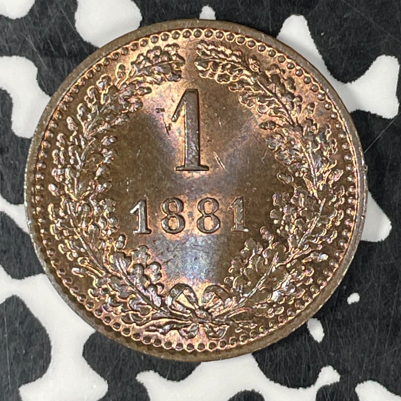 1881 Austria 1 Kreuzer Lot#C6704 High Grade! Beautiful!