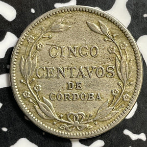 1937 Nicaragua 5 Centavos Lot#E5187