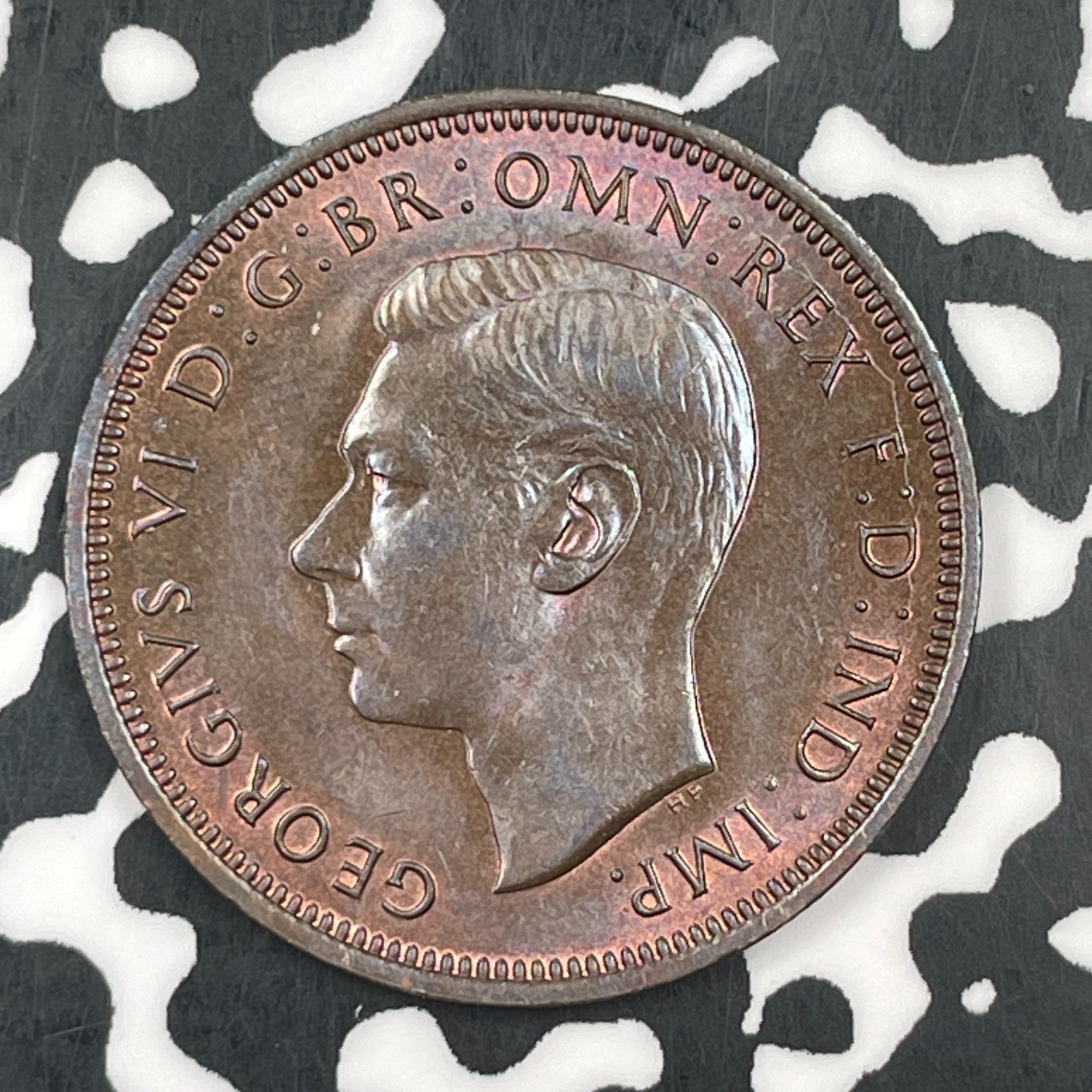 1941 Great Britain 1/2 Penny Half Penny Lot#F5128 High Grade! Beautiful!