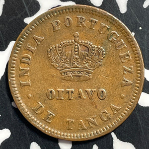 1886 Portuguese India 1/8 Tanga Lot#T1126