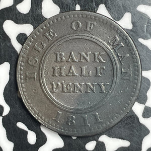 1811 Isle of Man 1/2 Penny Half Penny Token Lot#T6683