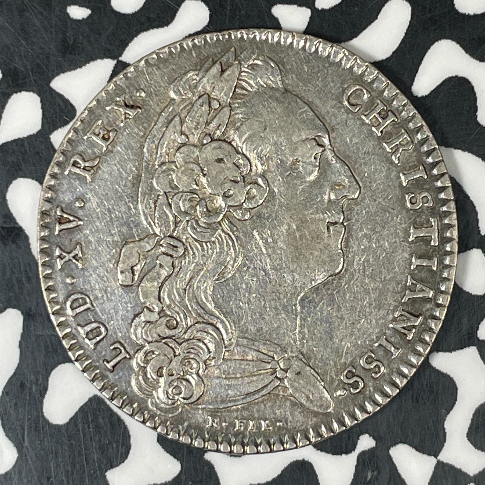 1767 France Louis XV Extraordinary Items From War Jeton Lot#JM0537 Silver! 29mm