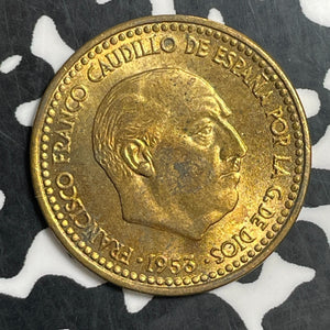 1953(61) Spain Peseta Lot#T2960 High Grade! Beautiful! Better Date