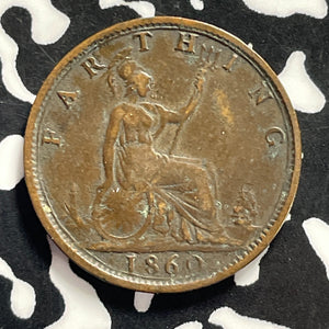 1860 Great Britain Farthing Lot#T9561