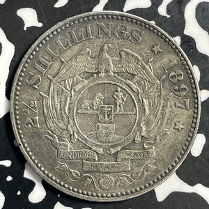 1897 South Africa 2 1/2 Shillings Lot#T0928 Silver!