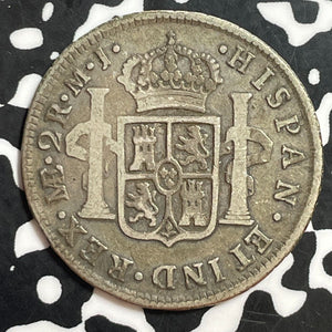 1777-Limae MJ Peru 2 Reales Lot#T1285 Silver!