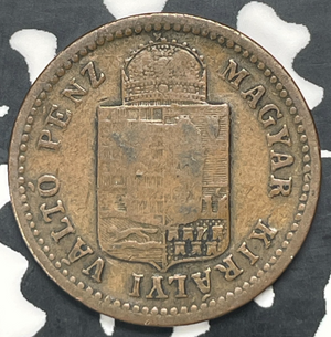 1887-KB Hungary 1 Kreuzer Lot#C0371
