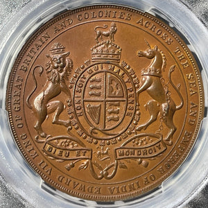 1902 Great Britain Edward VII Coronation Medal PCGS SP64 Lot#GV8266 BHM#3796