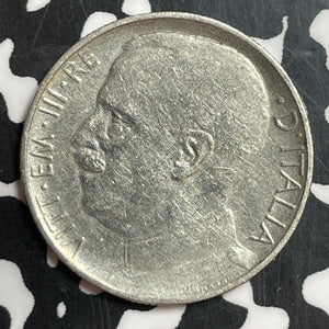 1921-R Italy 50 Centesimi Lot#T2435 Reeded Edge KM#61.2