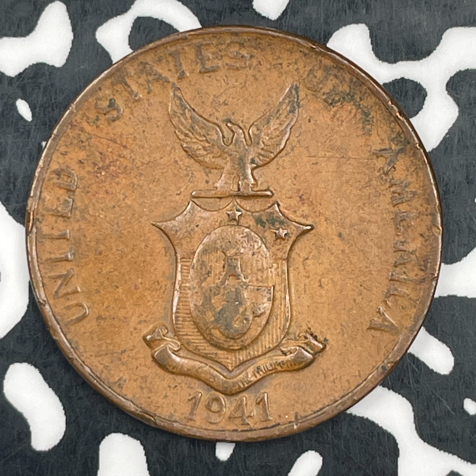 1941-M U.S. Philippines 1 Centavo Lot#F8271