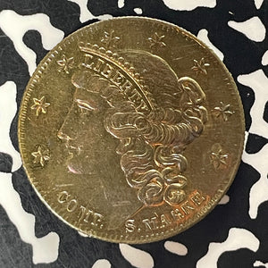 U/D U.S./Ger. Style of $10 Gold Piece Lot#T5916 High Grade! Beautiful Toning!