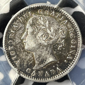 1871-H Canada 10 Cents PCGS AU50 Lot#G7296 Silver!