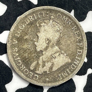 1917-M Australia 3 Pence Threepence Lot#C0730 Silver!