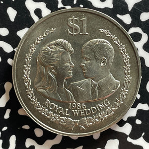 1986 Cook Islands Royal Wedding $1 Dollar Lot#T7292 High Grade! Beautiful!