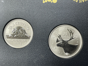 2014 Canada Lapins Rabbits 6x Coin Specimen Set Lot#B2209 With Case & C.O.A.