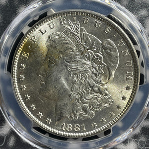 1881 U.S. $1 Morgan Dollar PCGS MS63 Lot#G581 Silver! Choice UNC!