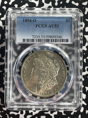 1894-O U.S. $1 Morgan Dollar PCGS AU53 Lot#G683 Silver!