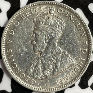 1922 Australia 1 Shilling Lot#E0597 Silver! Cleaned