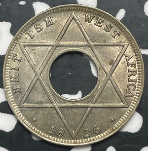 1926 British West Africa 1/10 Penny Lot#C0352 High Grade! Beautiful!