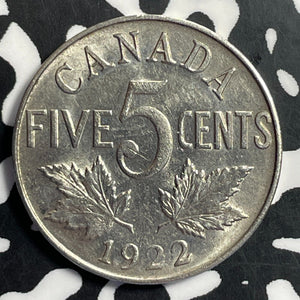 1922 Canada 5 Cents Lot#E8063 Nice!