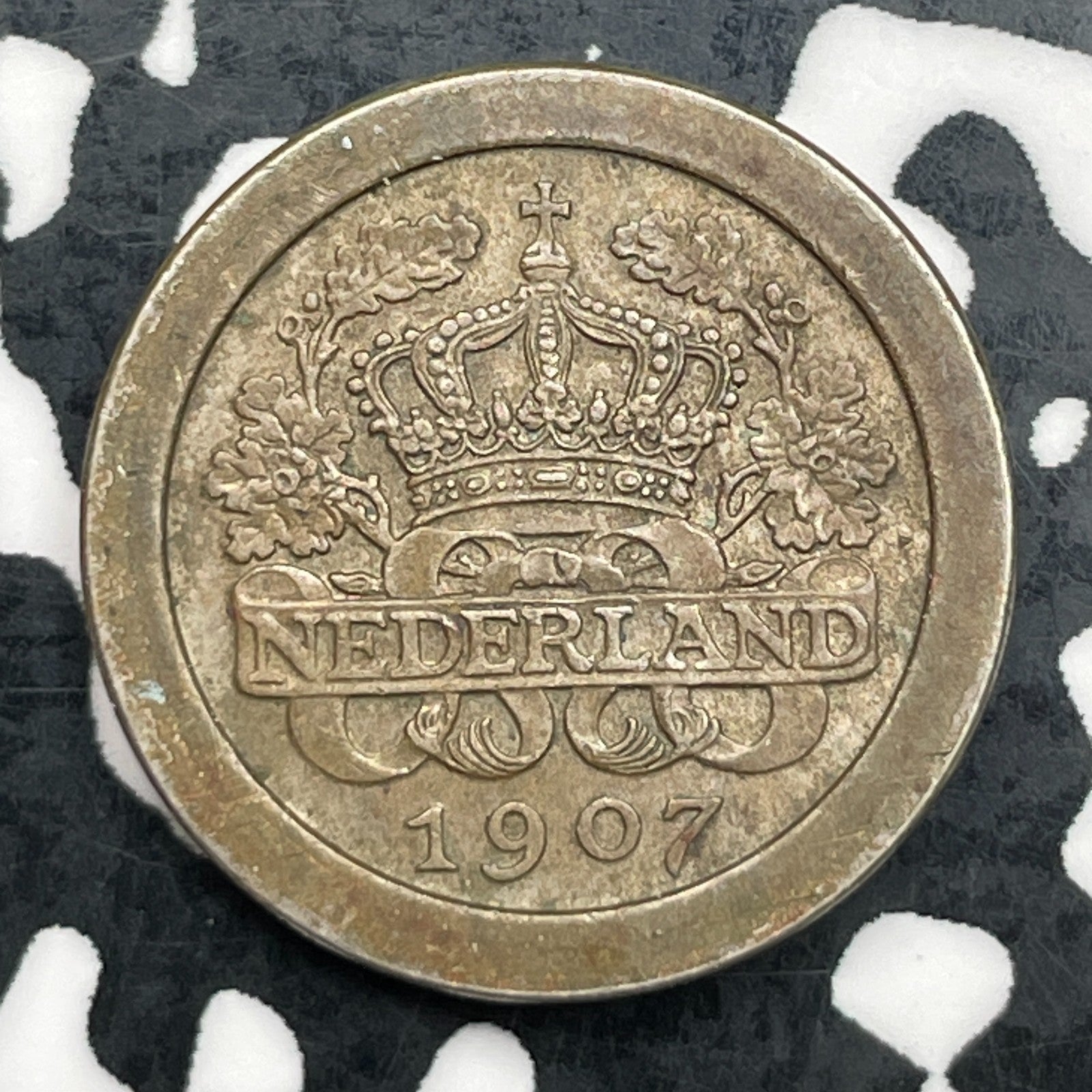 1907 Netherlands 5 Cents Lot#F7993