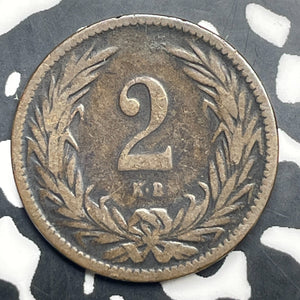 1903 Hungary 2 Filler Lot#C0905 Better Date