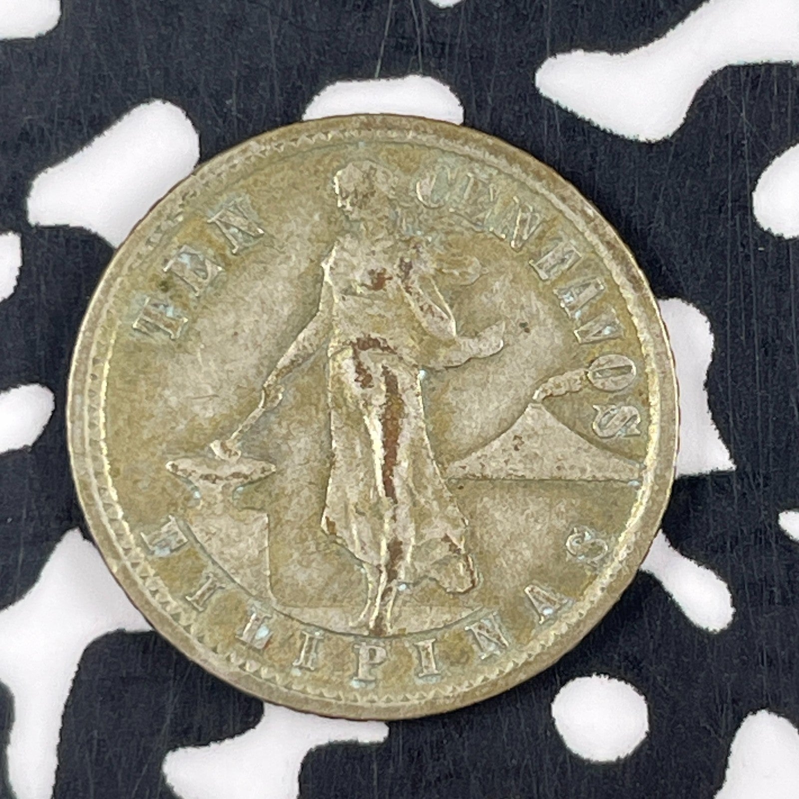1935-M U.S. Philippines 10 Centavos Lot#F4432 Silver!
