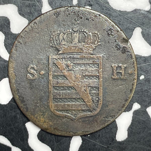 1809 Germany Saxe-Hildburghausen 1/2 Kreuzer Lot#T6435 Scarce!