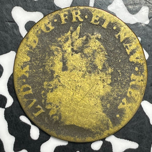1723 France Louis XV Coronation Jeton Lot#T6496 27mm