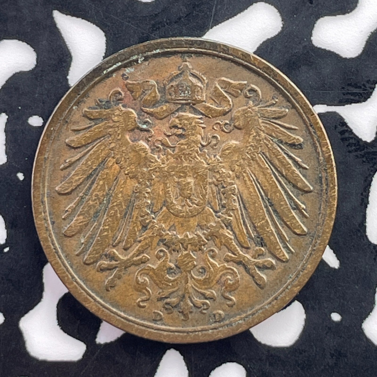 1910-D Germany 2 Pfennig Lot#C3307