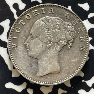 1840 India 1 Rupee Lot#T5701 Silver! Nice!
