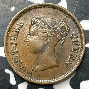 1845 Straits Settlements 1/4 Cent Lot#JM8997 Nice!