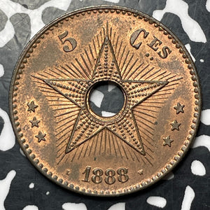 1888/7 Belgian Congo 5 Centimes Lot#MK210