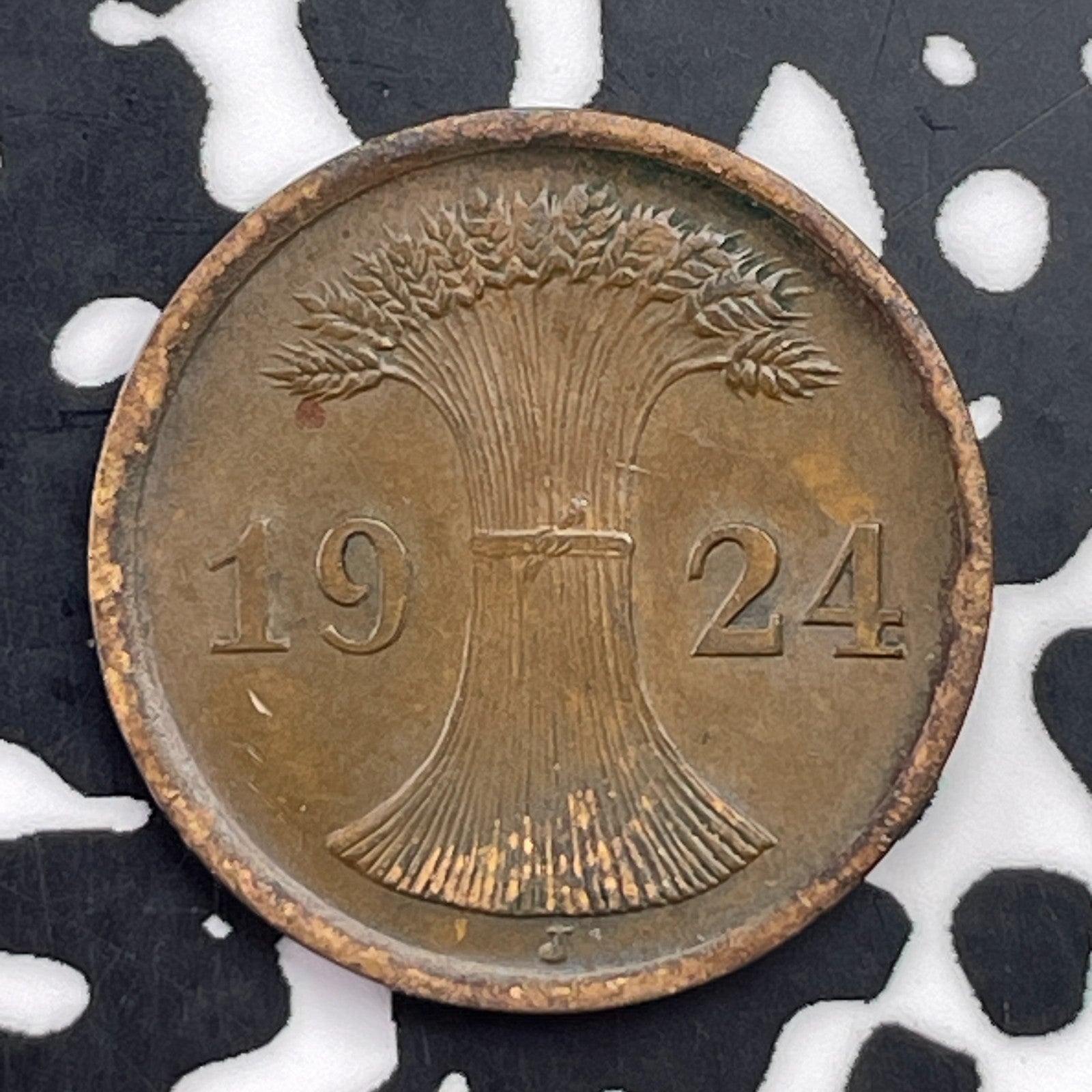 1924-J Germany 2 Pfennig Lot#C4394