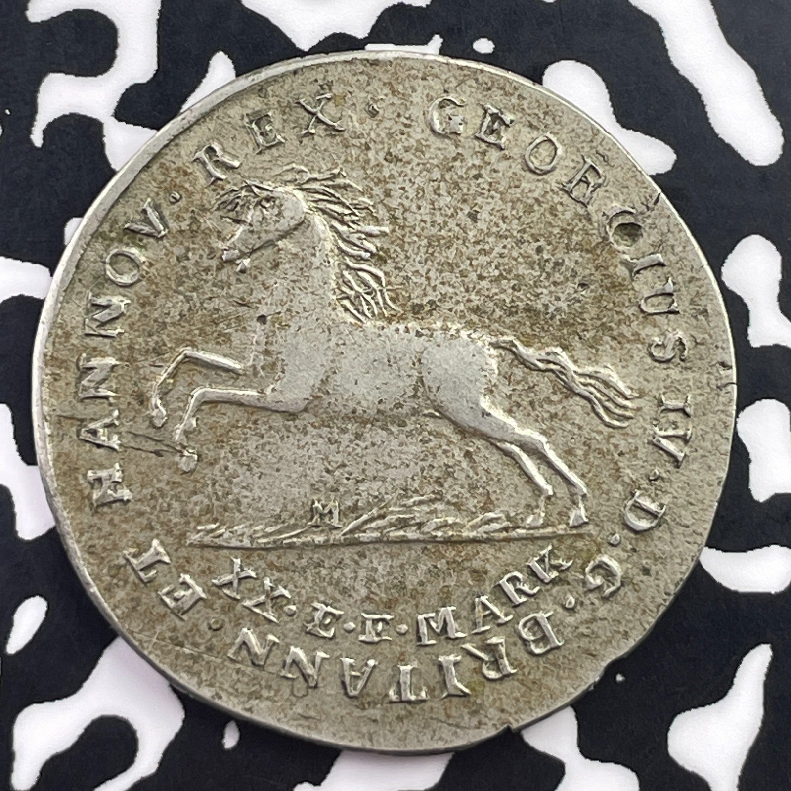 1820 Germany Hannover 16 Gute Groschen Lot#C5468 Silver! Nice Details, Hits