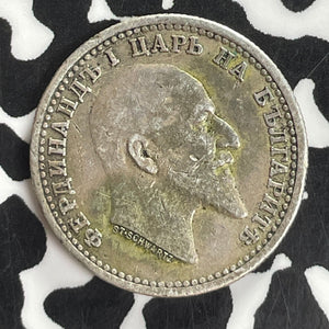 1910 Bulgaria 50 Stotinki Lot#T8135 Silver! Scarce!