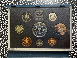 1993 Great Britain 8x Coin Proof Set Lot#B2672 With Case & C.O.A.
