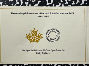 2014 Canada Lapins Rabbits 6x Coin Specimen Set Lot#B2209 With Case & C.O.A.