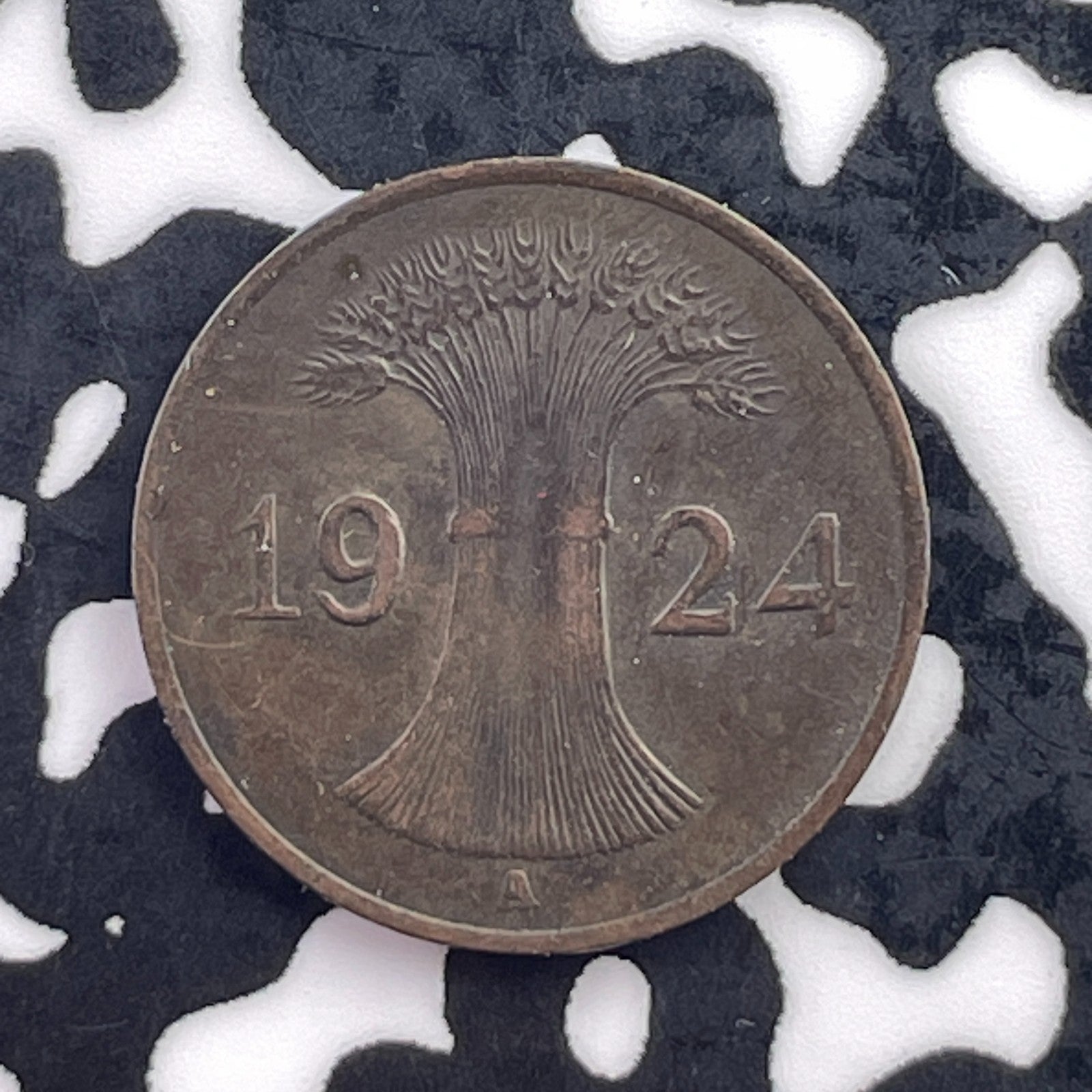 1924-A Germany 1 Pfennig Lot#C5834