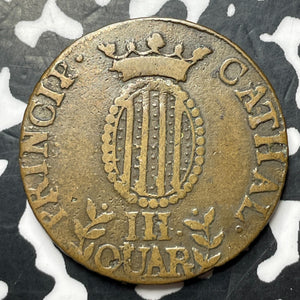 1812 Spain Catalonia 3 Quartos Lot#MK360
