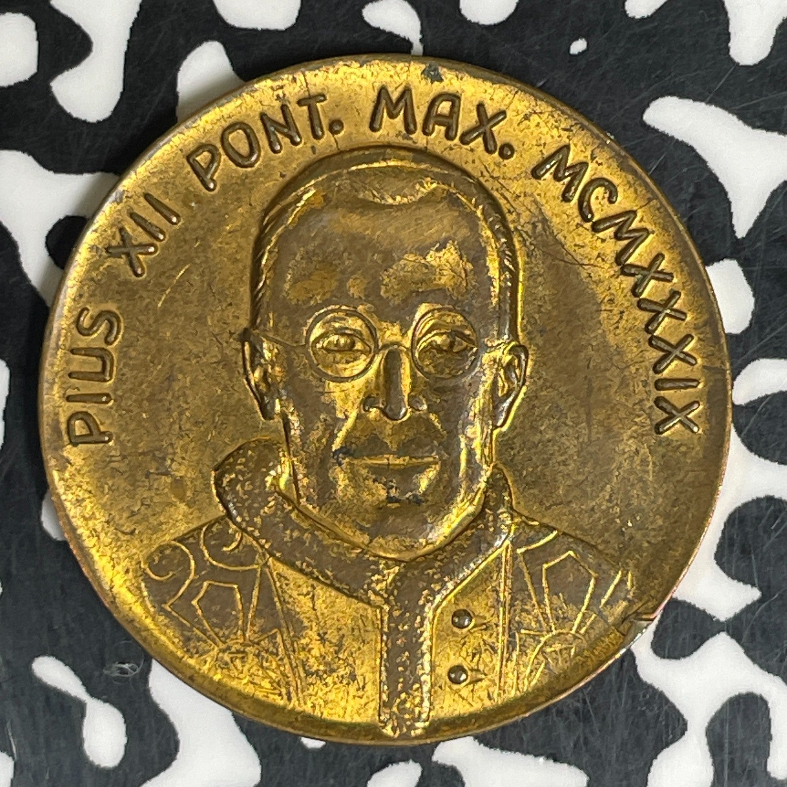 1939 Vatican City St. Christopher/Pope Pius XII Medal Lot#C6199 28mm