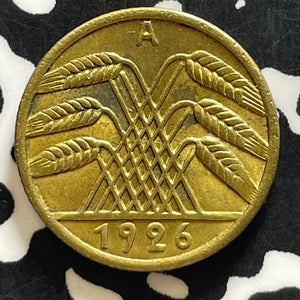 1926-A Germany 5 Pfennig Lot#T4086 Nice!