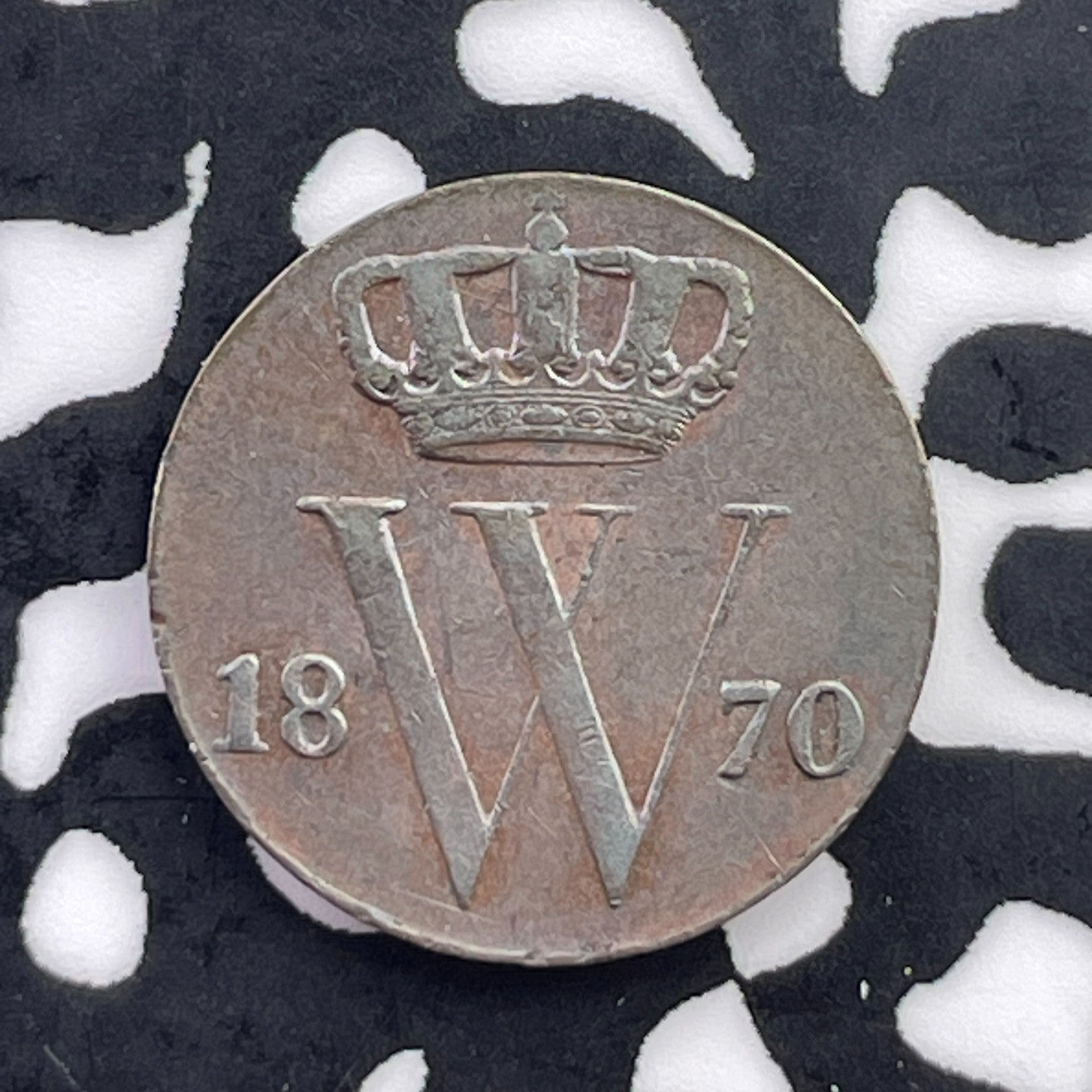 1870 Netherlands 1/2 Cent Half Cent Lot#C5666 Nice!