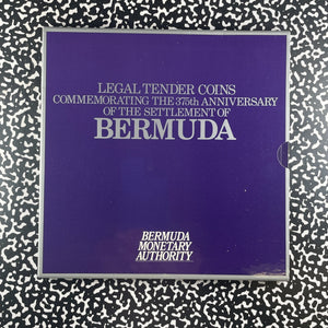 1984 Bermuda 375th Anniversary 10x Coin Mint Set Lot#B2385 With Case