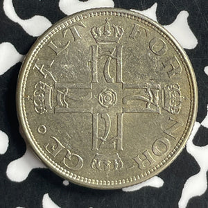 1920 Norway 50 Ore Lot#JM9706 High Grade! Beautiful! KM#379