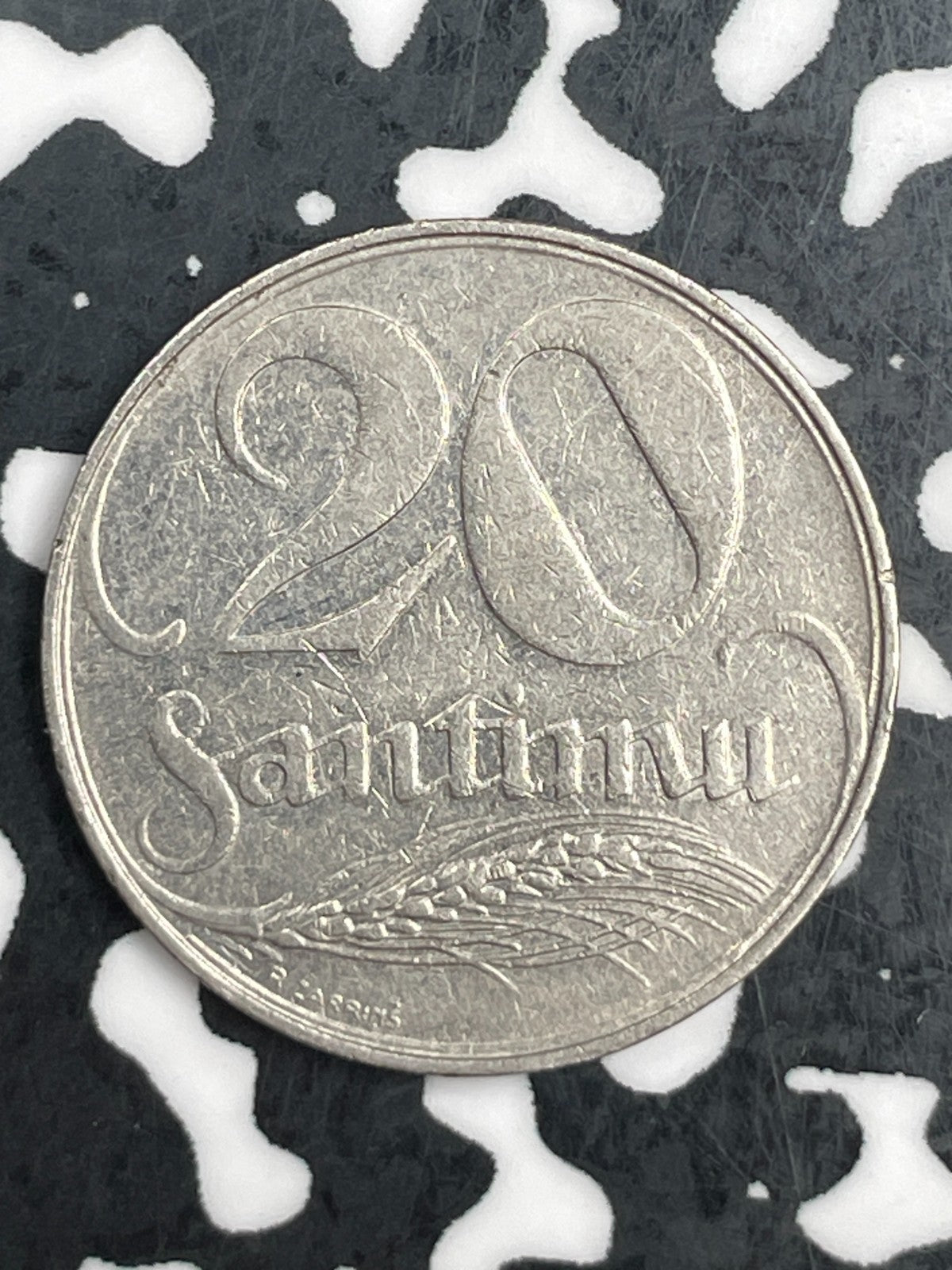 1922 Latvia 20 Santimi Lot#F6094